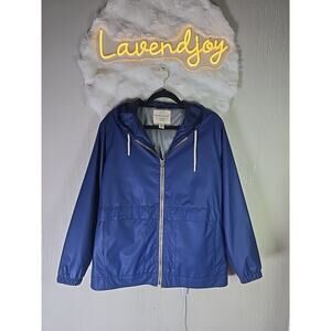 Original Weatherproof Vintage Rain Slicker Jacket Coat Womens Medium Fall Preppy